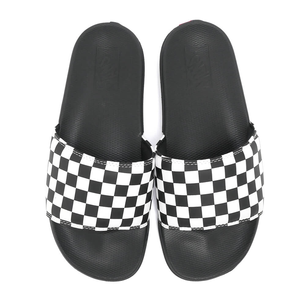 VANS SANDAL バンズ サンダル LA COSTA SLIDE-ON CHECKERBOARD WHITE/BLACK（US企画） スケートボード スケボー 2