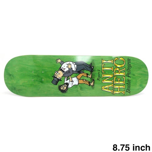 ANTIHERO DECK アンチヒーロー デッキ VICTOR PELLEGRIN（DOOBIE）EAT THE RICH GREEN STAIN 8.75 スケートボード スケボー 1