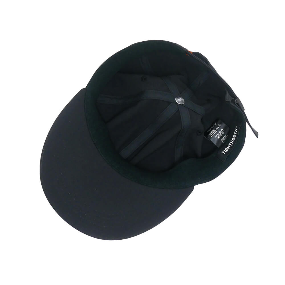 TIGHTBOOTH（TBPR）CAP タイトブース キャップ FNCTION TWILL KOKO 6 PANEL BLACK スケートボード スケボー 3