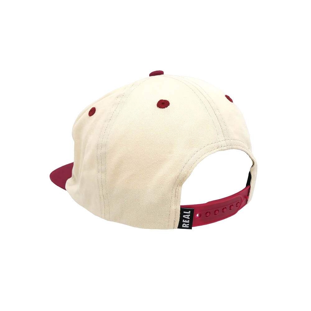 REAL CAP リアル キャップ PIER 7 SNAPBACK NATURAL/WINE スケートボード スケボー 2