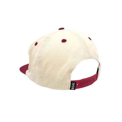 REAL CAP リアル キャップ PIER 7 SNAPBACK NATURAL/WINE スケートボード スケボー 2