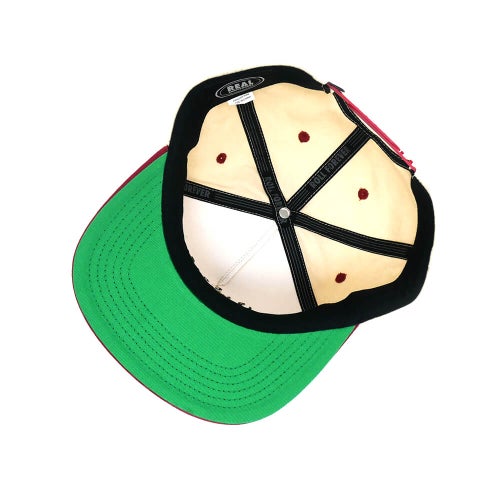 REAL CAP リアル キャップ PIER 7 SNAPBACK NATURAL/WINE スケートボード スケボー 3