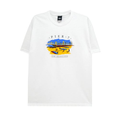REAL T-SHIRT リアル Tシャツ PIER 7 WHITE スケートボード スケボー 
