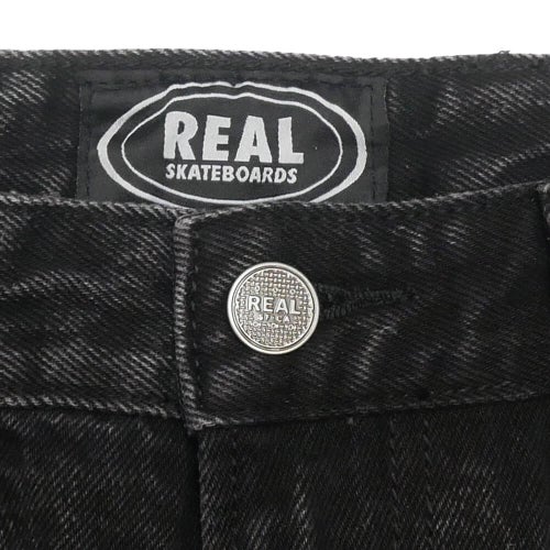 REAL SHORTS リアル ショーツ STREET CLEANER BLACK WASH スケートボード スケボー 2