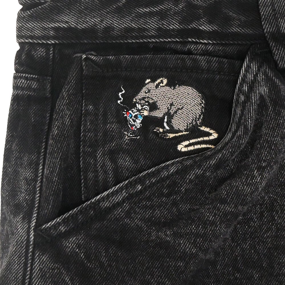 REAL SHORTS リアル ショーツ STREET CLEANER BLACK WASH スケートボード スケボー 6