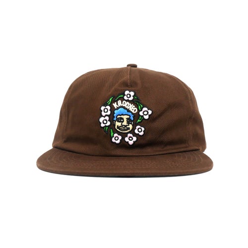 KROOKED CAP クルキッド キャップ SWEATPANTS REDUX SNAPBACK BROWN スケートボード スケボー 1