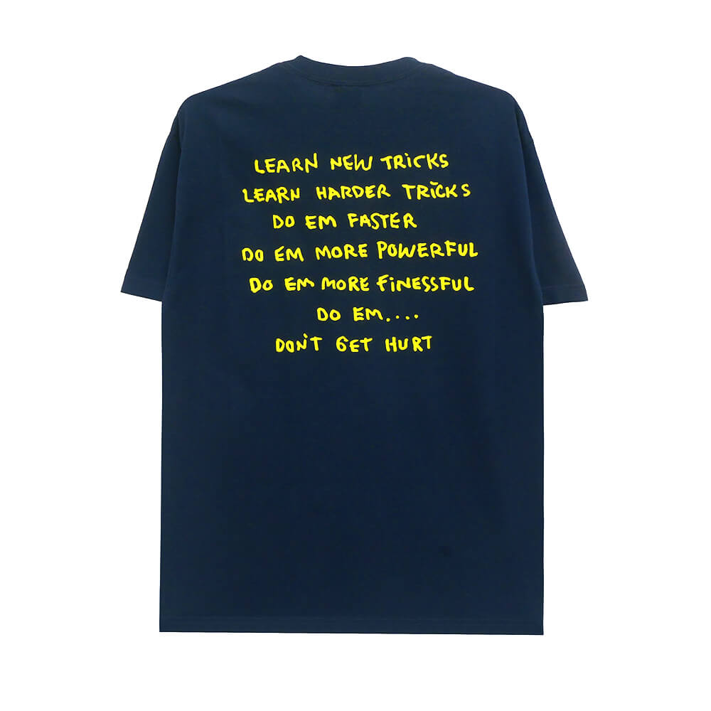 KROOKED T-SHIRT クルキッド Tシャツ NEW TRICKS NAVY スケートボード スケボー 