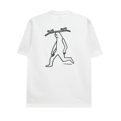 ADIDAS SKATEBOARDING T-SHIRT アディダススケートボーディング Tシャツ MARK GONZALES SPOT WHITE スケートボード スケボー 