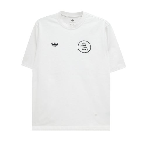 ADIDAS SKATEBOARDING T-SHIRT アディダススケートボーディング Tシャツ MARK GONZALES SPOT WHITE スケートボード スケボー 1