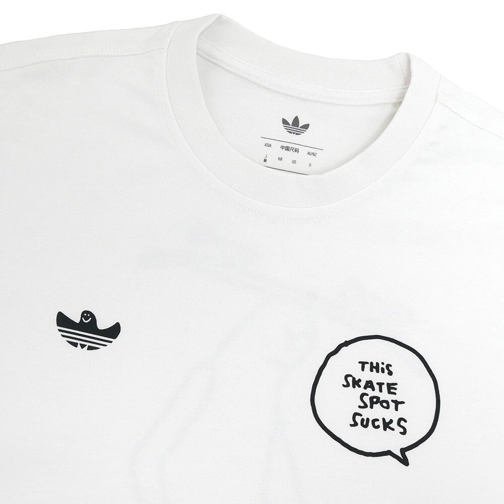 ADIDAS SKATEBOARDING T-SHIRT アディダススケートボーディング Tシャツ MARK GONZALES SPOT WHITE スケートボード スケボー 2