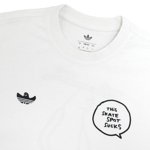 ADIDAS SKATEBOARDING T-SHIRT アディダススケートボーディング Tシャツ MARK GONZALES SPOT WHITE スケートボード スケボー 2