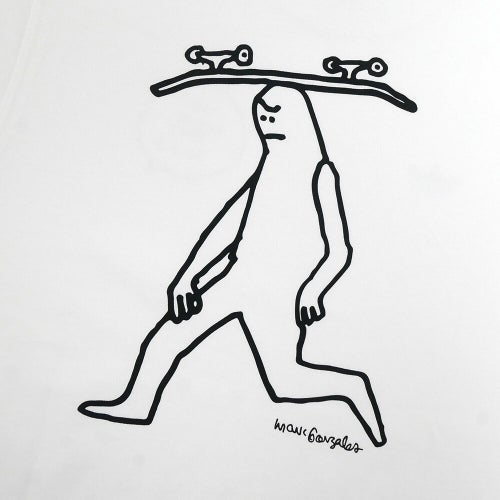ADIDAS SKATEBOARDING T-SHIRT アディダススケートボーディング Tシャツ MARK GONZALES SPOT WHITE スケートボード スケボー 3