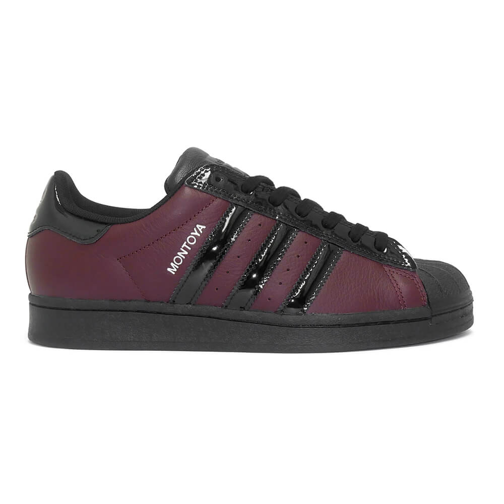 ADIDAS SKATEBOARDING SHOES アディダススケートボーディング シューズ スニーカー スーパースター SUPERSTAR x MARCOS MONTOYA MAROON/BLAK KI6735 スケートボード スケボー 4