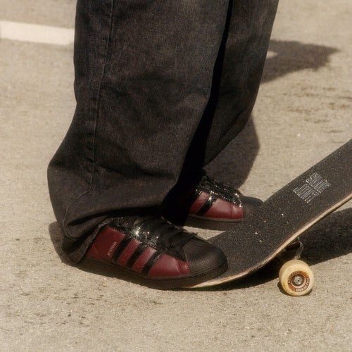 ADIDAS SKATEBOARDING SHOES アディダススケートボーディング シューズ スニーカー スーパースター SUPERSTAR x MARCOS MONTOYA MAROON/BLAK KI6735 スケートボード スケボー 9