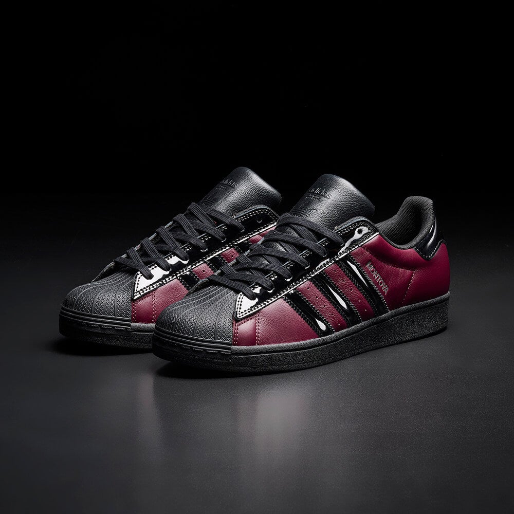 ADIDAS SKATEBOARDING SHOES アディダススケートボーディング シューズ スニーカー スーパースター SUPERSTAR x MARCOS MONTOYA MAROON/BLAK KI6735 スケートボード スケボー 13