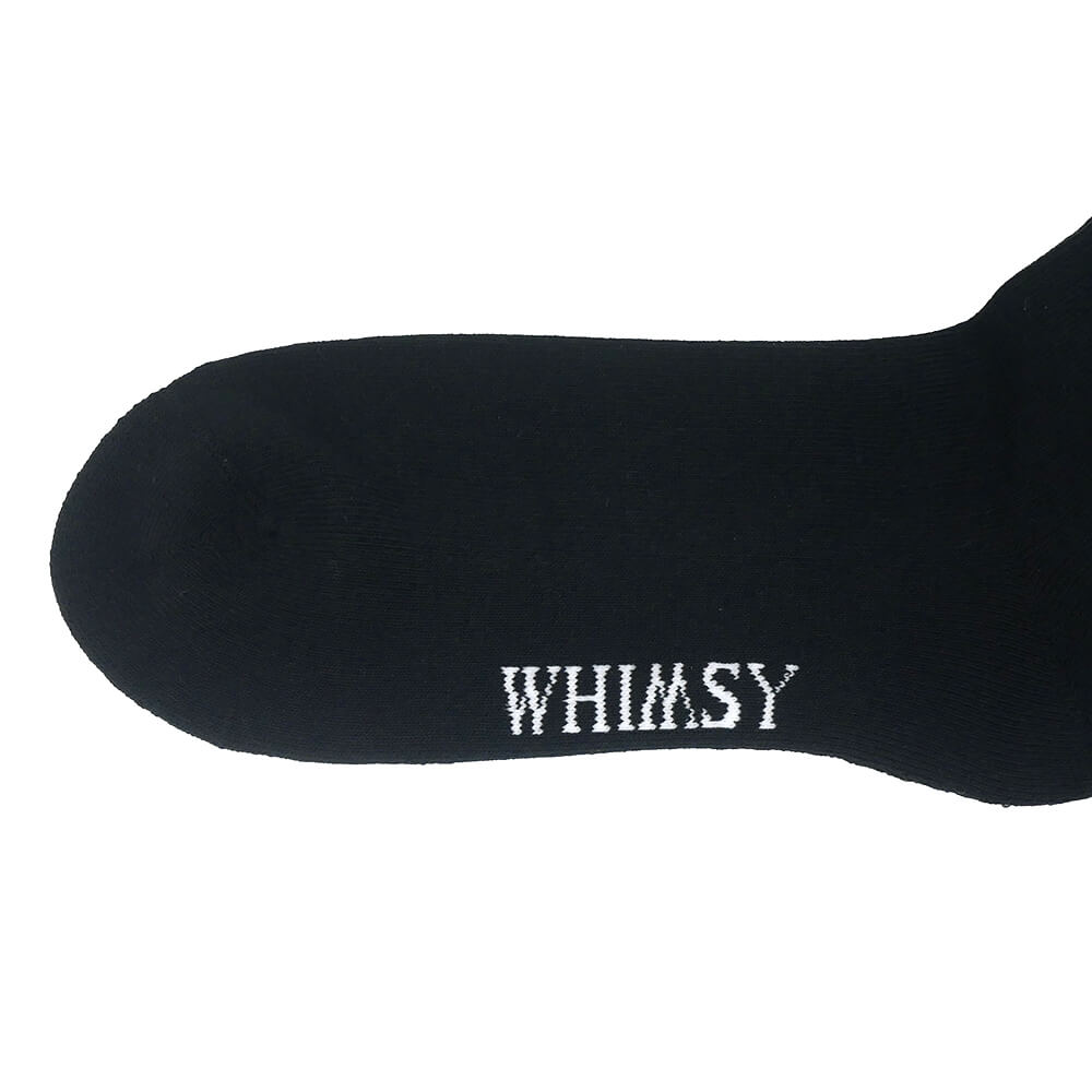 WHIMSY SOCKS ウィムジー ソックス 靴下 VERSE BLACK スケートボード スケボー 5