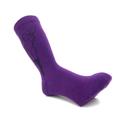 WHIMSY SOCKS ウィムジー ソックス 靴下 KHEIRA PURPLE スケートボード スケボー 