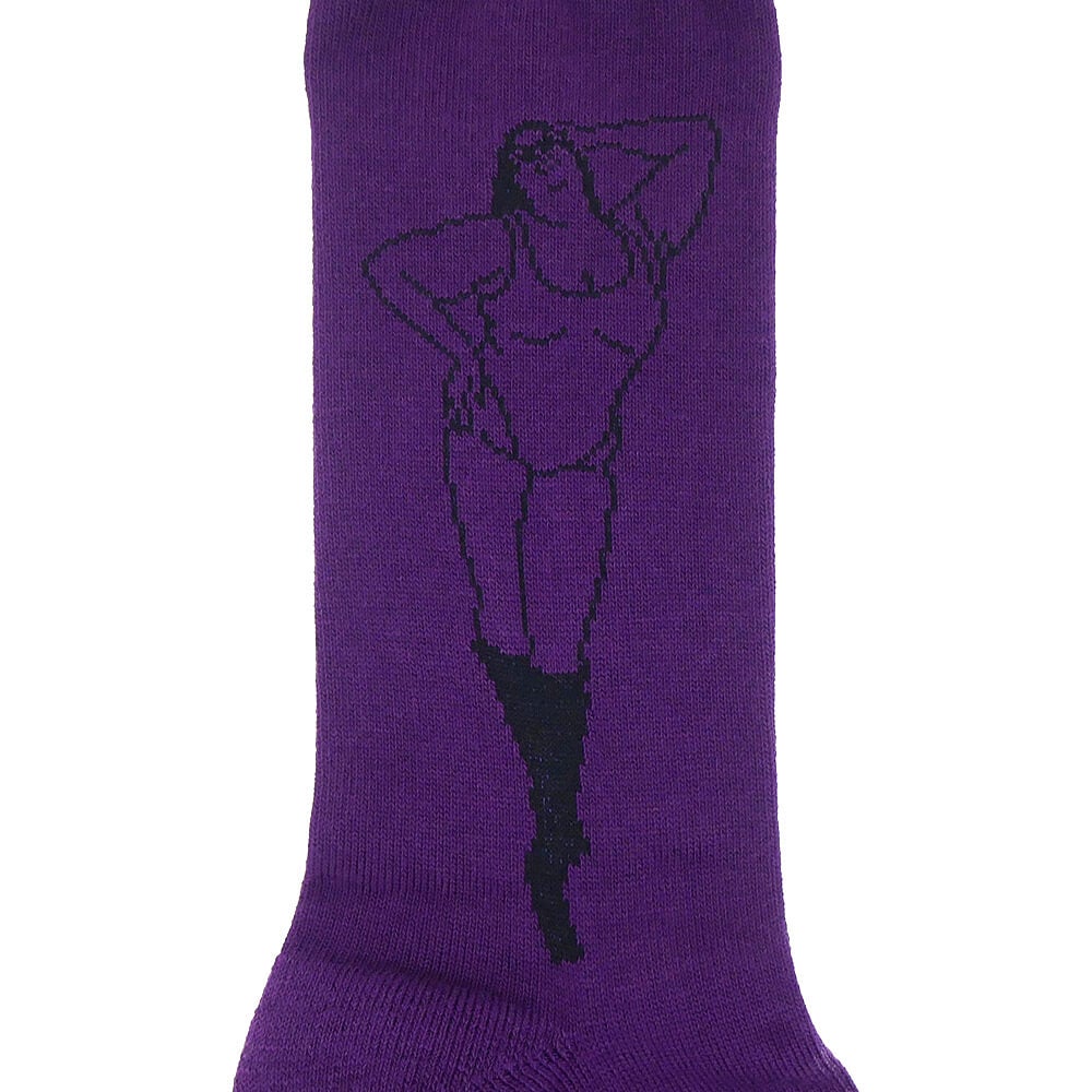 WHIMSY SOCKS ウィムジー ソックス 靴下 KHEIRA PURPLE スケートボード スケボー 4