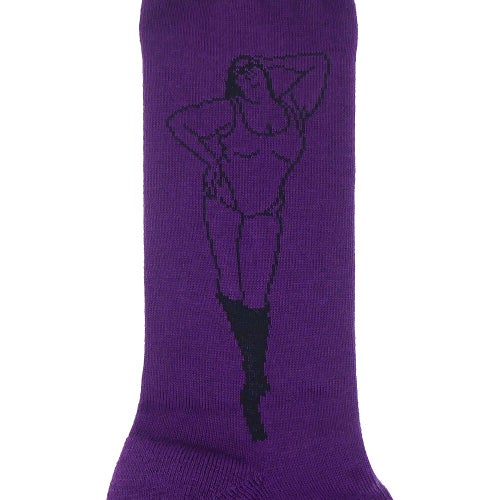 WHIMSY SOCKS ウィムジー ソックス 靴下 KHEIRA PURPLE スケートボード スケボー 4