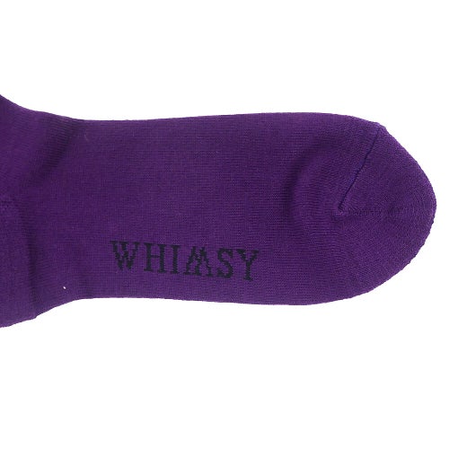 WHIMSY SOCKS ウィムジー ソックス 靴下 KHEIRA PURPLE スケートボード スケボー 5