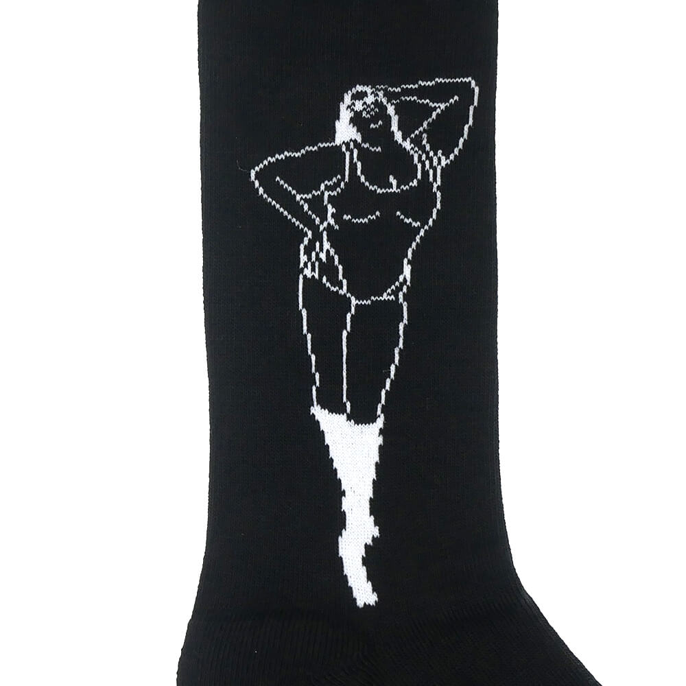 WHIMSY SOCKS ウィムジー ソックス 靴下 KHEIRA BLACK スケートボード スケボー 4