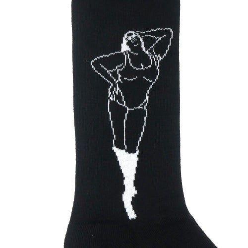 WHIMSY SOCKS ウィムジー ソックス 靴下 KHEIRA BLACK スケートボード スケボー 4