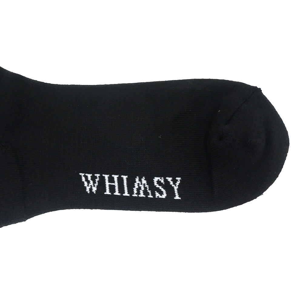 WHIMSY SOCKS ウィムジー ソックス 靴下 KHEIRA BLACK スケートボード スケボー 5