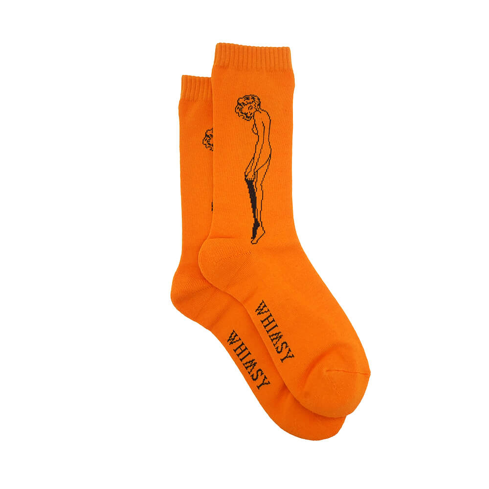 WHIMSY SOCKS ウィムジー ソックス 靴下 CATHIE ORANGE スケートボード スケボー 3
