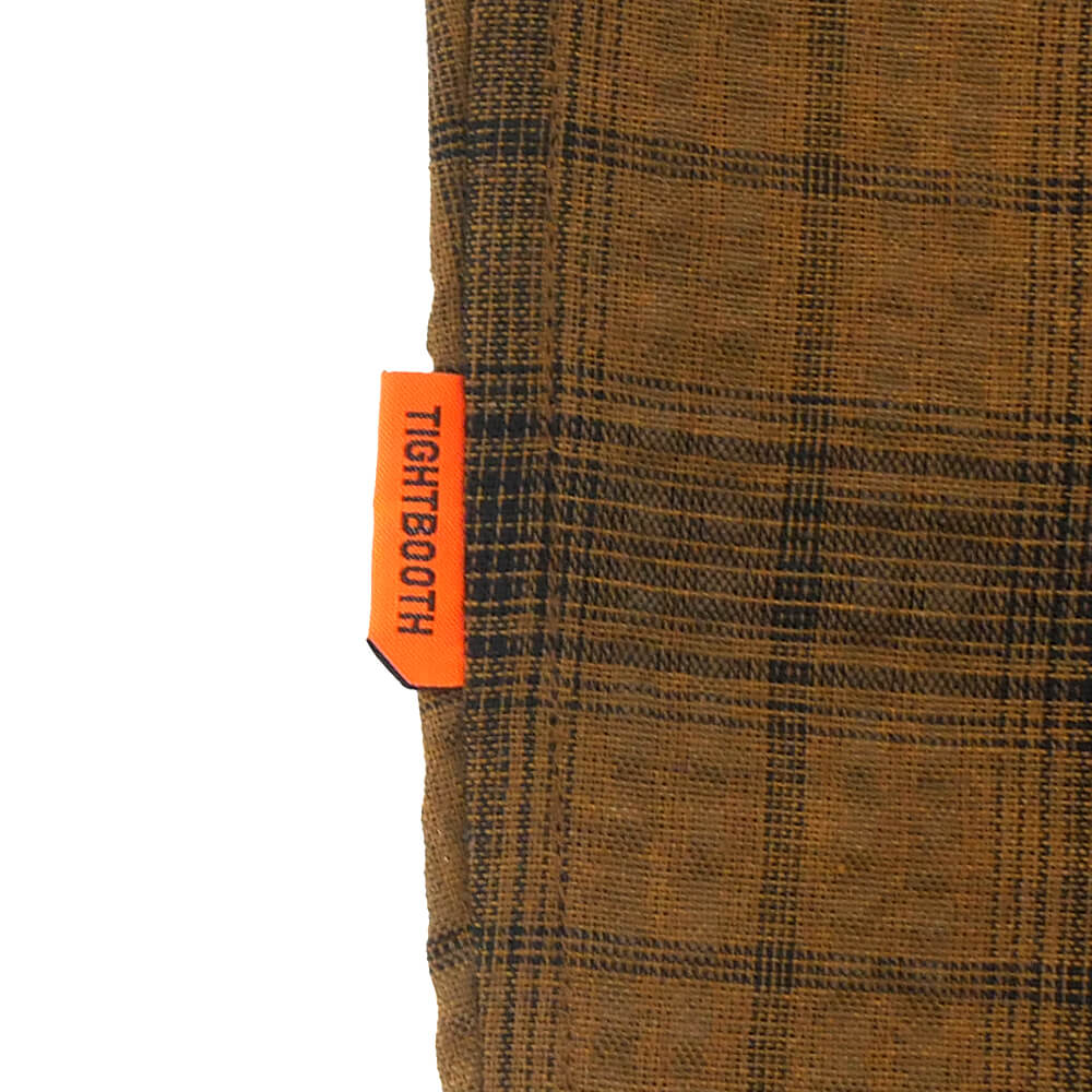 TIGHTBOOTH（TBPR） SHORT SLEEVE SHIRTS タイトブース 半袖シャツ PLAID BROWN スケートボード スケボー 4