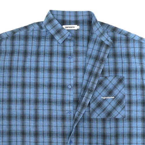 TIGHTBOOTH（TBPR） SHORT SLEEVE SHIRTS タイトブース 半袖シャツ PLAID SAX スケートボード スケボー 3