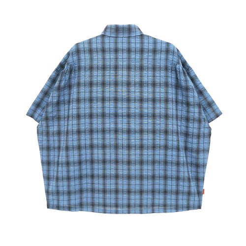 TIGHTBOOTH（TBPR） SHORT SLEEVE SHIRTS タイトブース 半袖シャツ PLAID SAX スケートボード スケボー 5