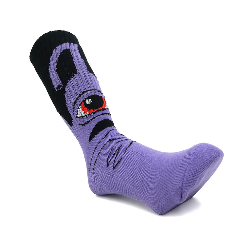 TOY MACHINE SOCKS トイマシーン ソックス 靴下 SECT HUG PURPLE/BLACK スケートボード スケボー 