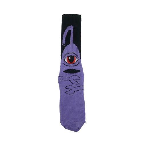 TOY MACHINE SOCKS トイマシーン ソックス 靴下 SECT HUG PURPLE/BLACK スケートボード スケボー 4