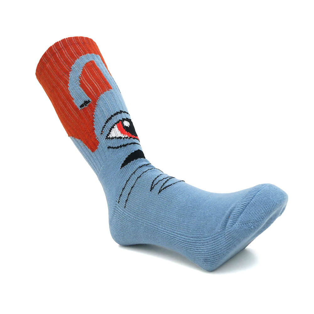 TOY MACHINE SOCKS トイマシーン ソックス 靴下 SECT HUG GREY/ORANGE スケートボード スケボー 
