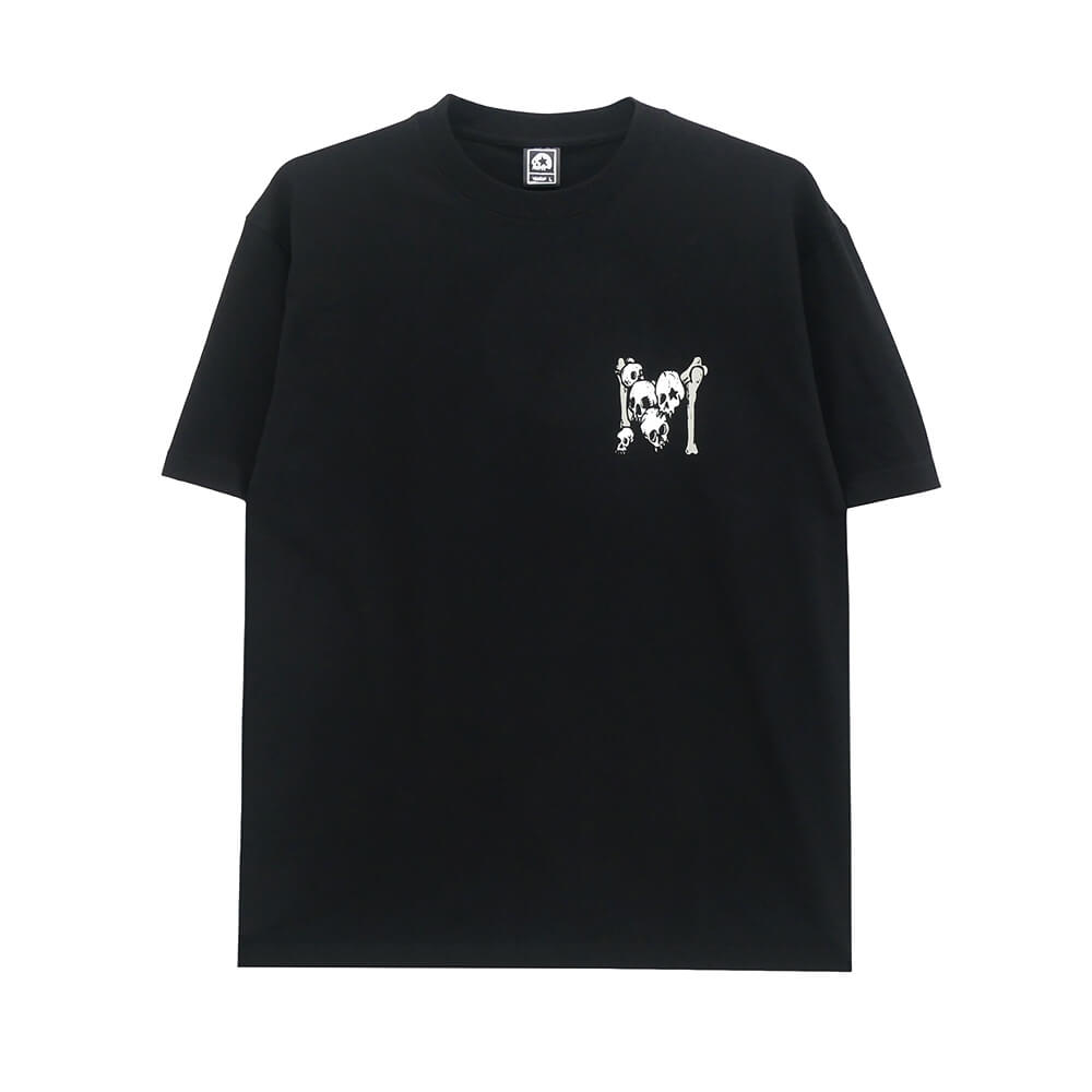 MAGICAL MOSH MISFITS T-SHIRT マジカルモッシュミスフィッツ Tシャツ SKULL HEAD BLACK/WHITE スケートボード スケボー 1