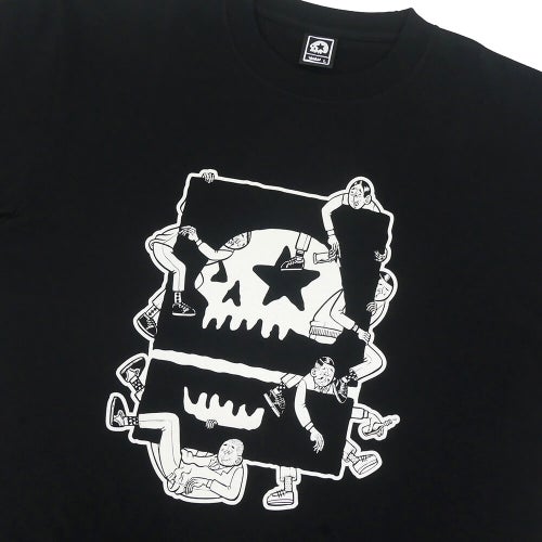 MAGICAL MOSH MISFITS T-SHIRT マジカルモッシュミスフィッツ Tシャツ ドクロとはみ出しものたち BLACK スケートボード スケボー 1