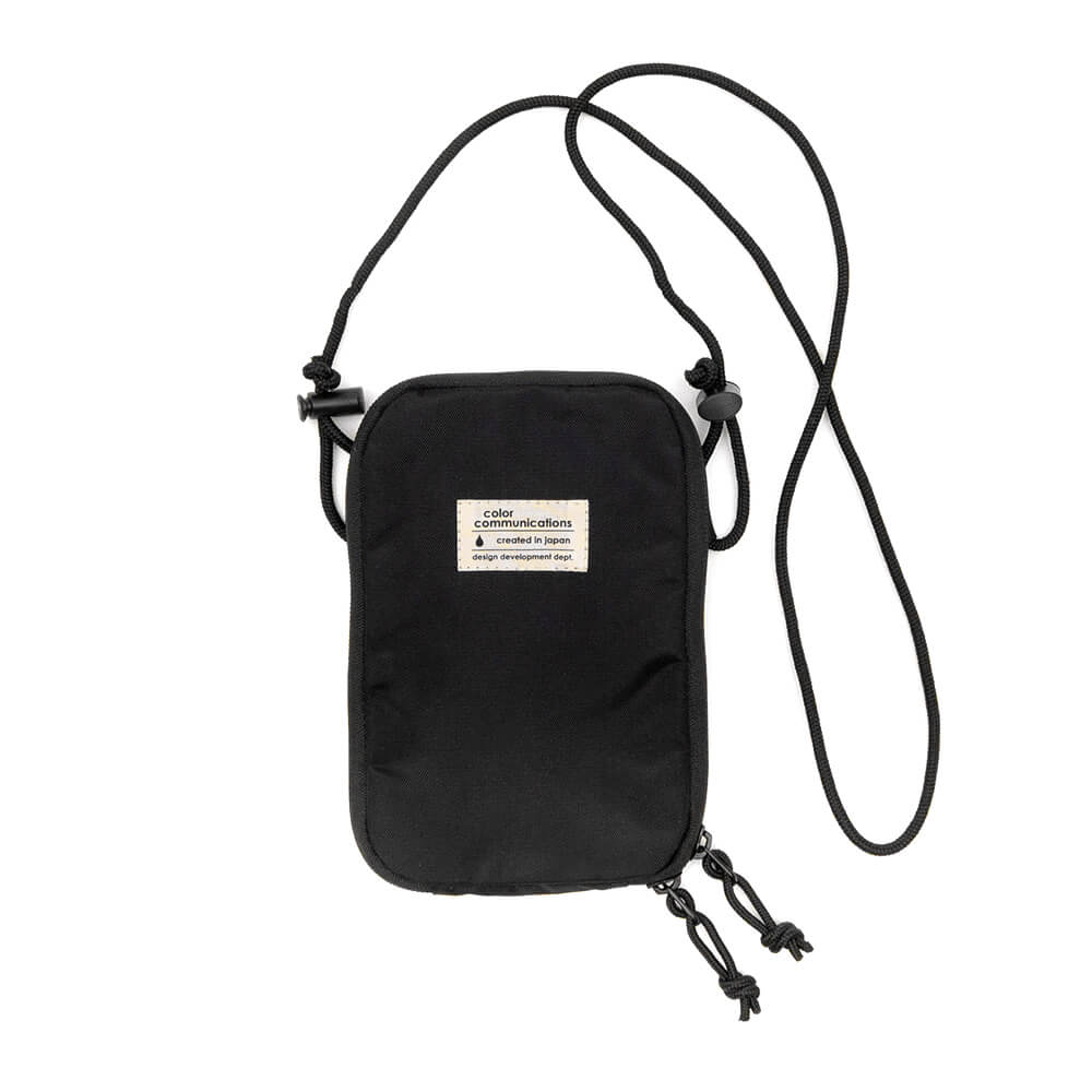 COLOR COMMUNICATIONS BAG カラーコミュニケーションズ バッグ PASSPORT SHOULDER BLACK スケートボード スケボー 1
