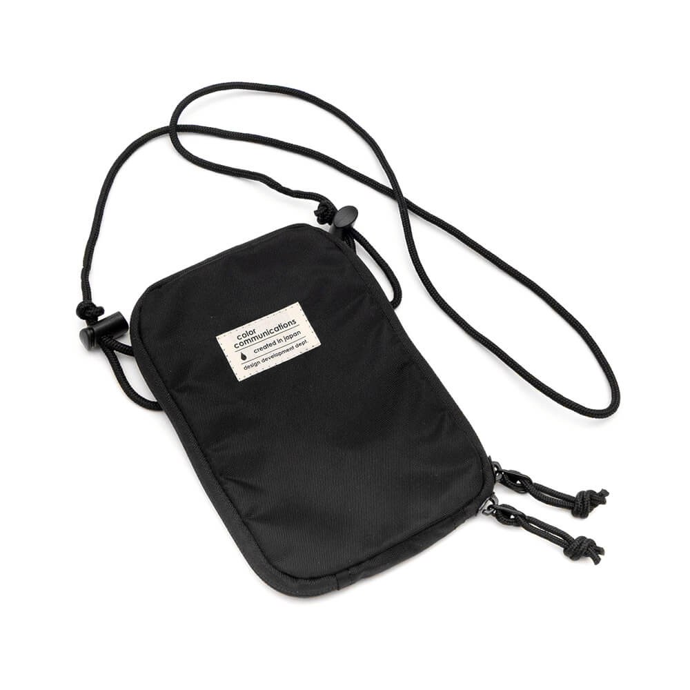 COLOR COMMUNICATIONS BAG カラーコミュニケーションズ バッグ PASSPORT SHOULDER BLACK スケートボード スケボー 2