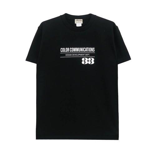 COLOR COMMUNICATIONS T-SHIRT カラーコミュニケーションズ Tシャツ 33 RPM BLACK スケートボード スケボー 