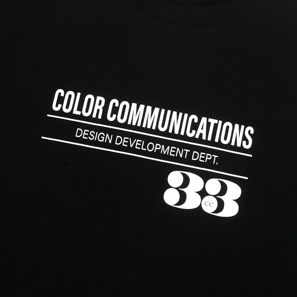 COLOR COMMUNICATIONS T-SHIRT カラーコミュニケーションズ Tシャツ 33 RPM BLACK スケートボード スケボー 1