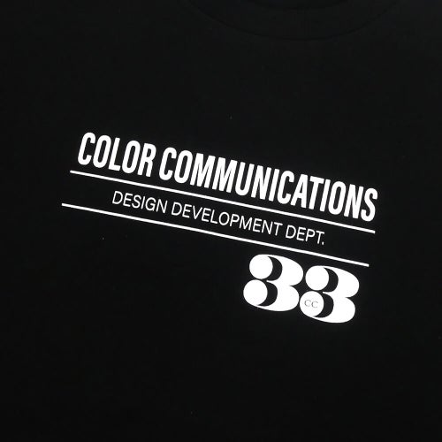 COLOR COMMUNICATIONS T-SHIRT カラーコミュニケーションズ Tシャツ 33 RPM BLACK スケートボード スケボー 1