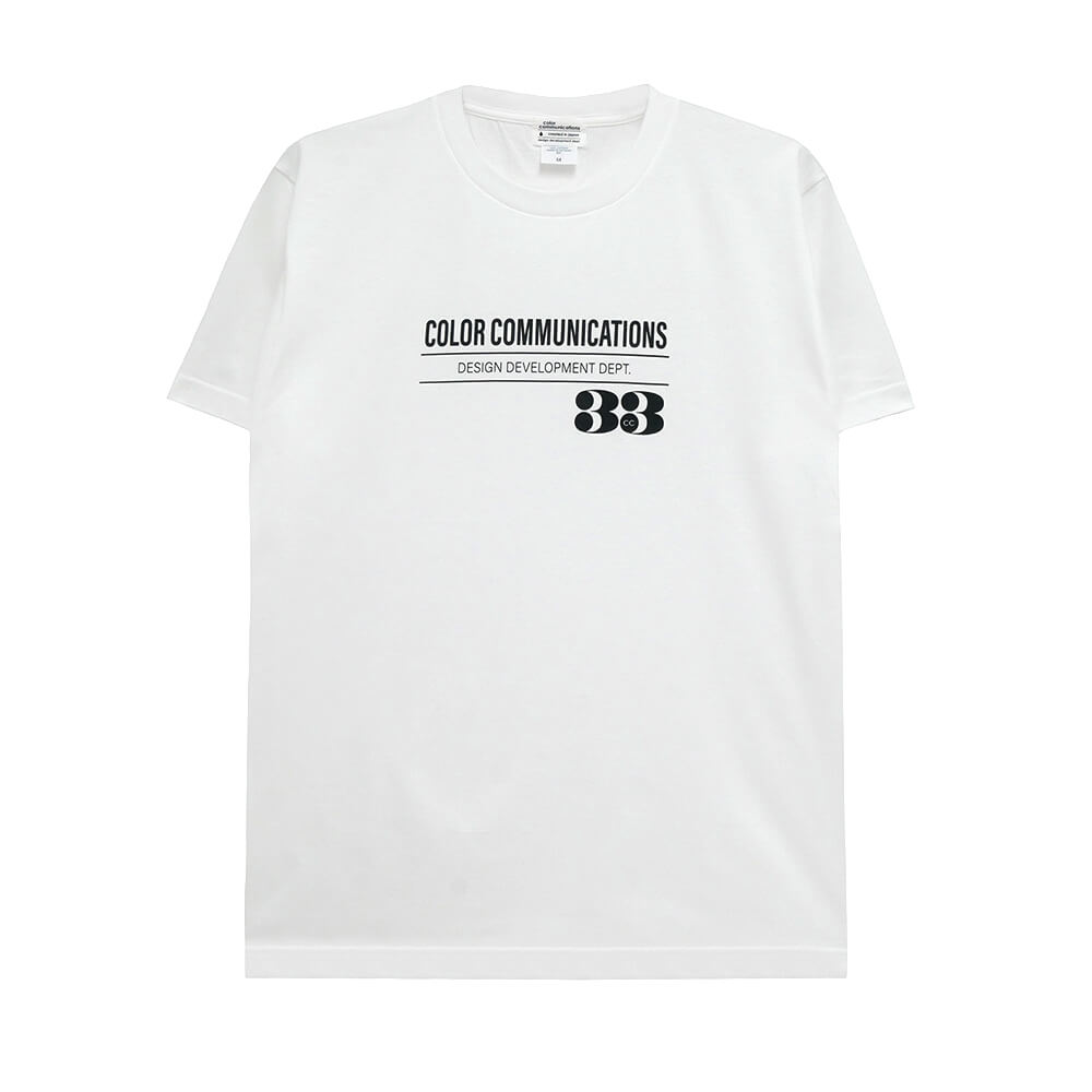 COLOR COMMUNICATIONS T-SHIRT カラーコミュニケーションズ Tシャツ 33 RPM WHITE スケートボード スケボー 
