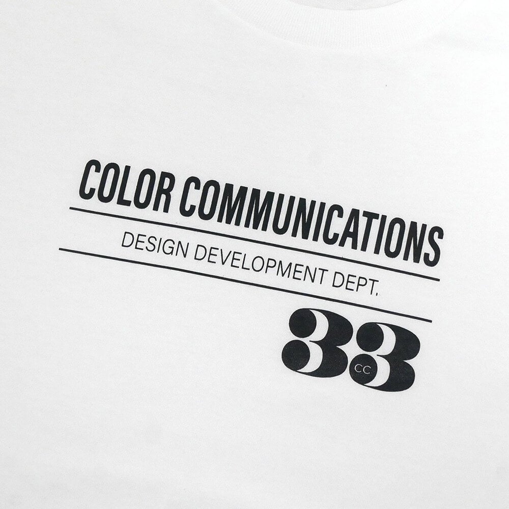 COLOR COMMUNICATIONS T-SHIRT カラーコミュニケーションズ Tシャツ 33 RPM WHITE スケートボード スケボー 1