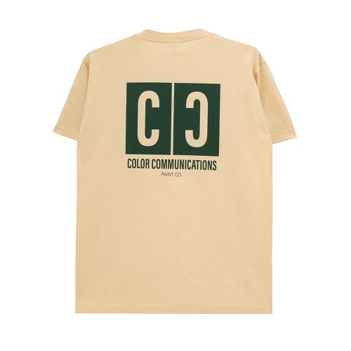 COLOR COMMUNICATIONS T-SHIRT カラーコミュニケーションズ Tシャツ CC PAINT CO. NATURAL スケートボード スケボー 