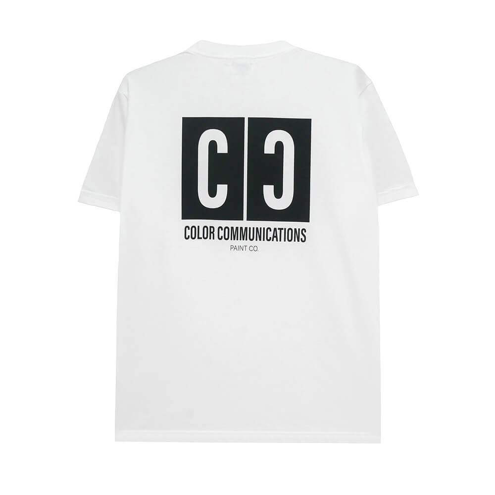 COLOR COMMUNICATIONS T-SHIRT カラーコミュニケーションズ Tシャツ CC PAINT CO. WHITE スケートボード スケボー 