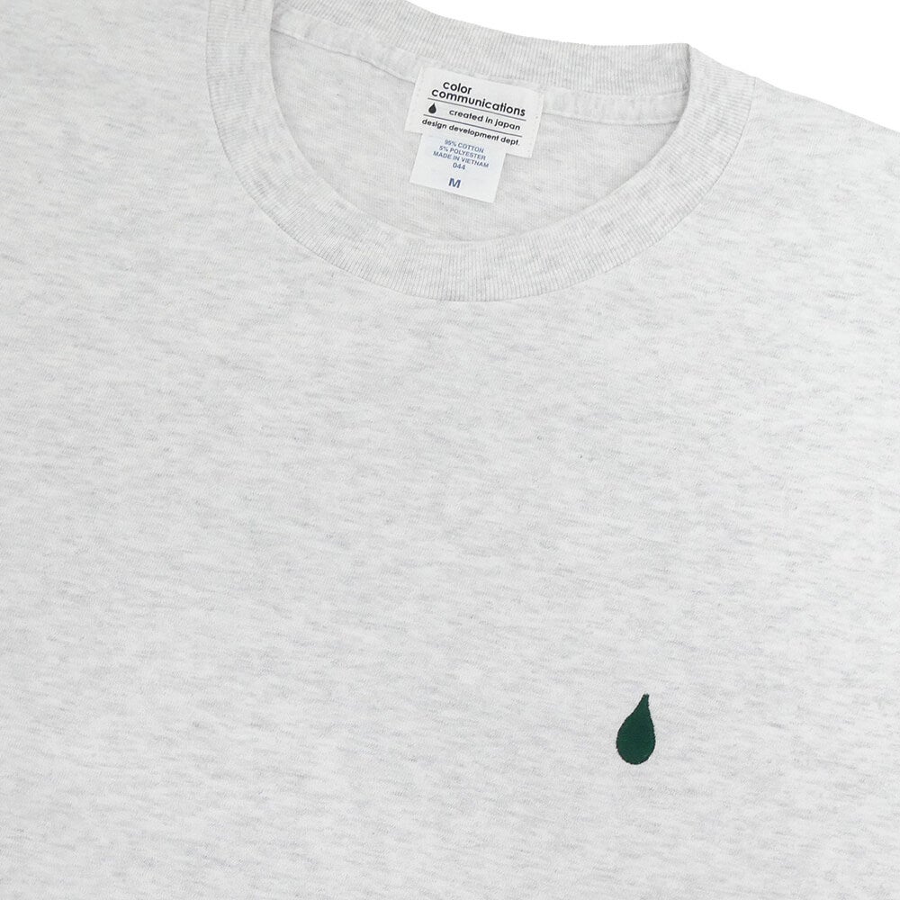 COLOR COMMUNICATIONS T-SHIRT カラーコミュニケーションズ Tシャツ CC STRIPE ASH 刺繍ロゴ スケートボード スケボー 2