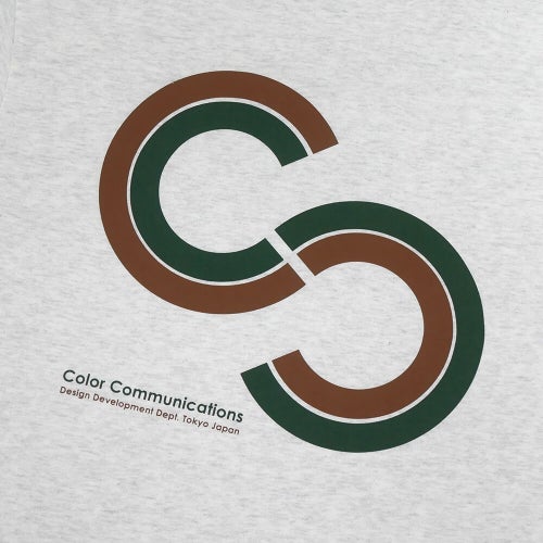 COLOR COMMUNICATIONS T-SHIRT カラーコミュニケーションズ Tシャツ CC STRIPE ASH 刺繍ロゴ スケートボード スケボー 4