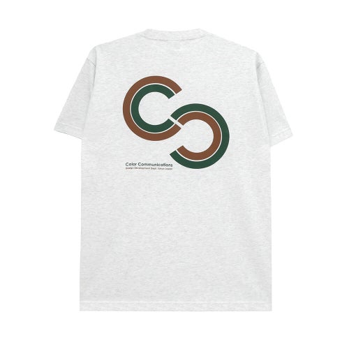 COLOR COMMUNICATIONS T-SHIRT カラーコミュニケーションズ Tシャツ CC STRIPE WHITE 刺繍ロゴ スケートボード スケボー 