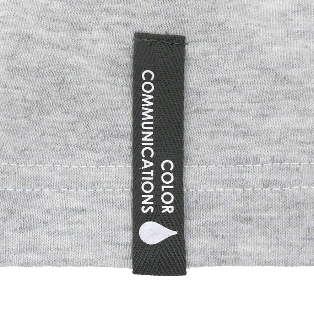 COLOR COMMUNICATIONS T-SHIRT カラーコミュニケーションズ Tシャツ WAWA OWL EMB POCKET ASH 刺繍ロゴ スケートボード スケボー 3