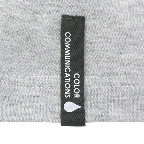 COLOR COMMUNICATIONS T-SHIRT カラーコミュニケーションズ Tシャツ WAWA OWL EMB POCKET ASH 刺繍ロゴ スケートボード スケボー 3